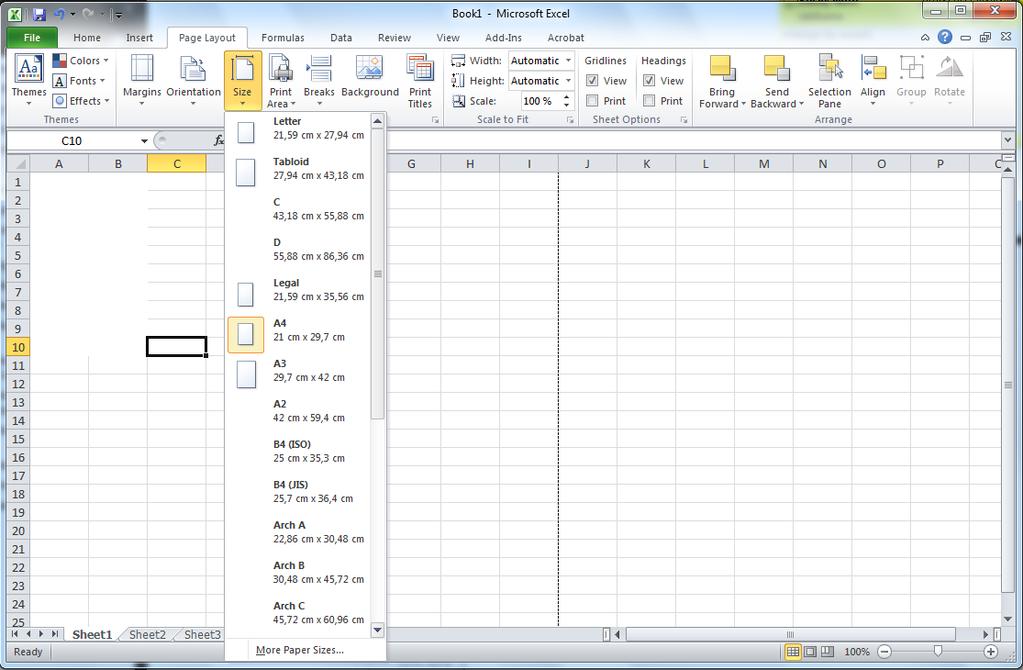 Alternativě můžete velikost dokumentu upravit také v aplikaci Project. Použití aplikace Excel 1.