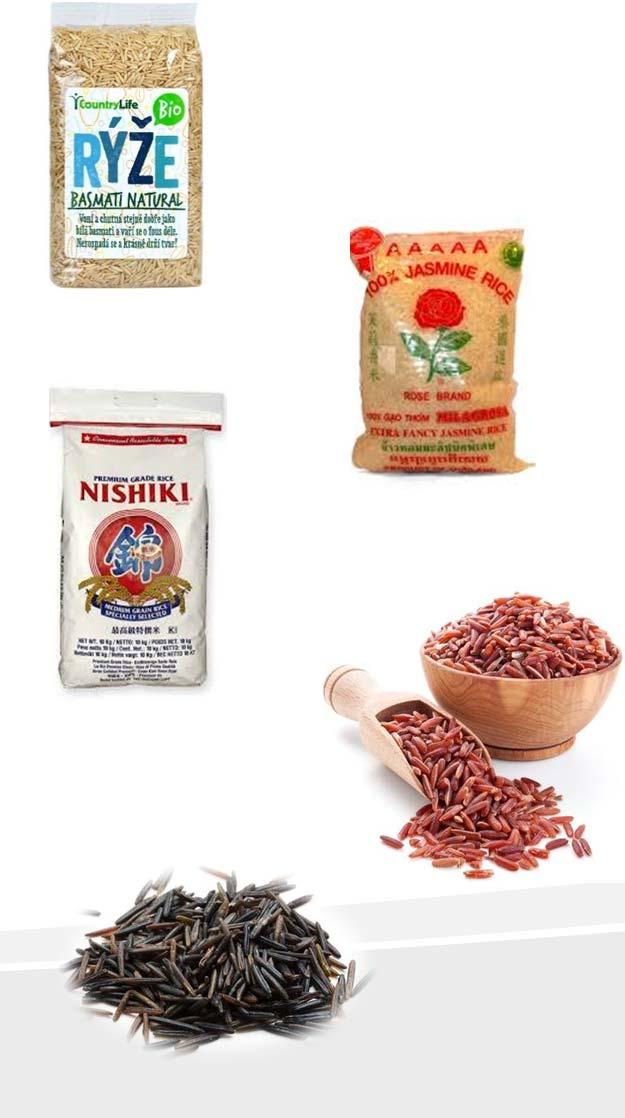 Zvláštní druhy rýže Basmati Jasmínová Rýže Nishiki
