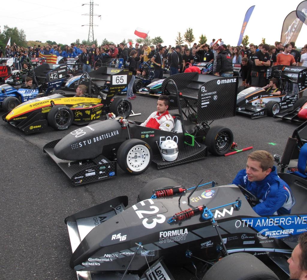 Súťaže sezóny 2016 Formula Student Czech Republic 4. 6. 8. 2016 10 tímov v kategórií 2.