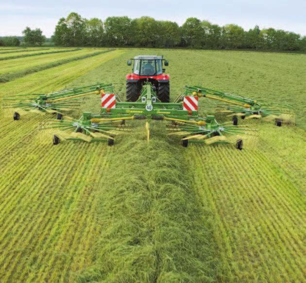 Velmi rovnoměrný středový řádek od Swadro 1400 zajišťuje ještě větší využití následující sklízecí techniky.