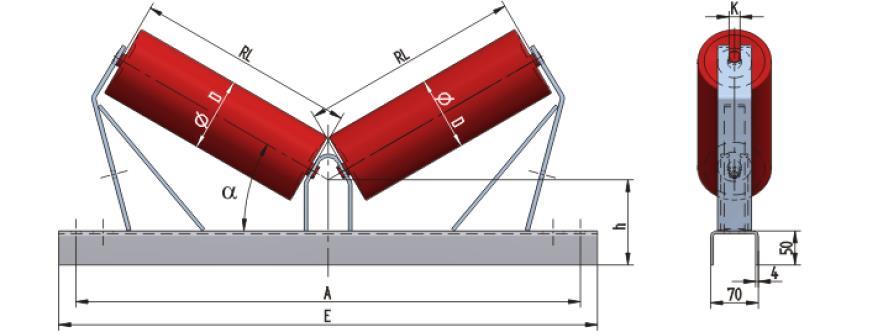 HLAVNÍ ČÁSTI DOPRAVNÍKU A JEJICH VOLBA Tab. 1 Parametry dopravního pásu [15] Pevnost [N/mm] Typ Počet vložek Šířka [mm] Krycí vrstvy Síla [mm] Min.