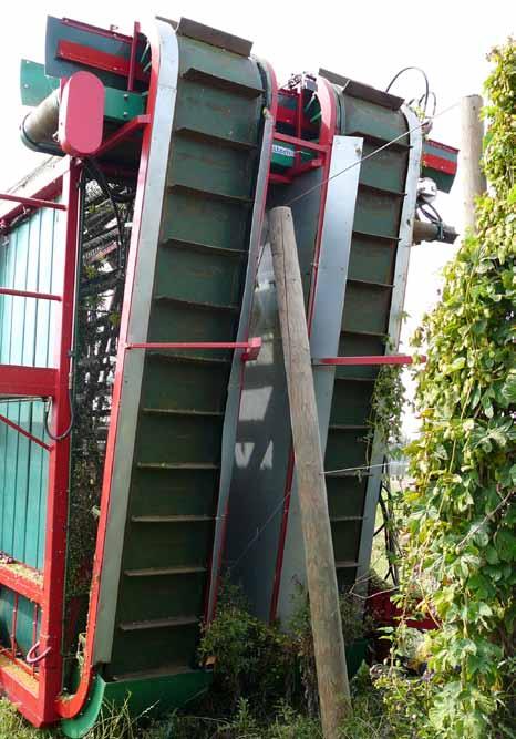Obr. 45 Maximální výška (3000 mm) nízké chmelnicové konstrukce je