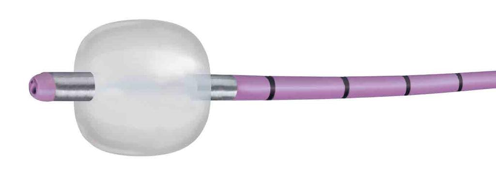 9.2 jednorázové Vícestupňový balónek 3 průměry pro vodicí drát 0,09 tři různé stříkačky Extrakční balónky trojlumenný délka katétru katétr Ø nafouknutého balónku () Objednací č.