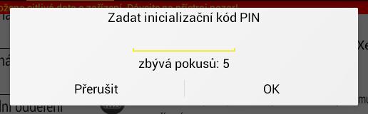 Spusťte operaci klepnutím na tlačítko Provést. Obrázek 91: Tablet Xesar provedení prvotní inicializace přístupové komponenty Xesar Zobrazí se výzva k zadání inicializačního PIN kódu.