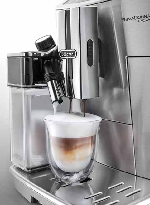13stupni nastavení mletí nastavitelná vy ška vy deje kávy 86 až 142 mm připravte si až dva šálky jedním spařovacím cyklem aktivní nahřívač šálků pro vždy správnou teplotu vyjímatelná spařovací
