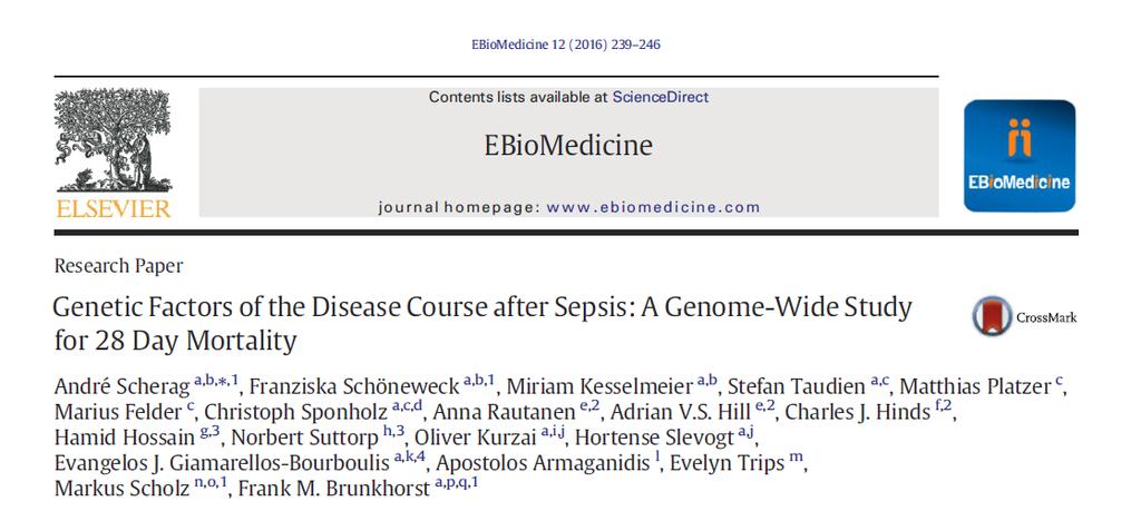 Genomika prognóza Genomové asociační studie GWAS