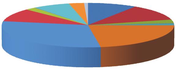 Opravy a údržba 3% Cestovné 0% Náklady na reprezentaci 0% Náklady na reprezentaci Služby Mzdové náklady Zákonné sociální pojištìní Ostatní sociální náklady Danì a