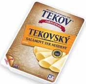 09 10,90 /kg Tekovský salámový syr 45% plátky