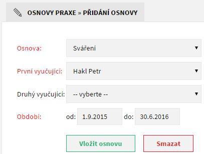 5.3.3 Tematické osnovy Te ati ké os o přidá áte o do ě jako stude t. Opět je to režii administrátora. Tematickou os o u přidáte ajetí a Seznamy a kliknutím na Tematické osnovy.