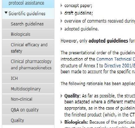 CTD (4) Návod/pomoc pro obsah jednotlivých částí pokyny ICH/EMA: http://www.ema.europa.eu/ema/index.jsp?