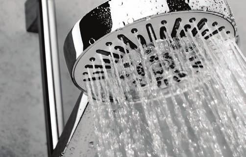 Katalog podomítkových systémů KLUDI prezentuje hotové instalace baterií do sprchových koutů nebo van.