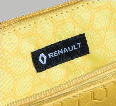 Reliéfny diamantový vzor, reliéfne logo Renault. Kapacita: 2600 mah.