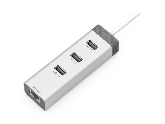 Recommended products i-tec USB 3.0 Metal HUB 3 Port with Gigabit Ethernet Adapter P/N: U3GLAN3HUB ź ź ź ź ź 3x USB 3.