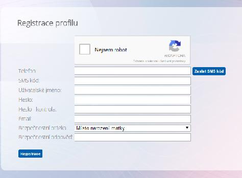 Práce Registrace s profilem profilu subjektu subjektu Vyplnění základních údajů subjektu, v procesu je ověřena email adresa a je Práce ověřeno s profilem.