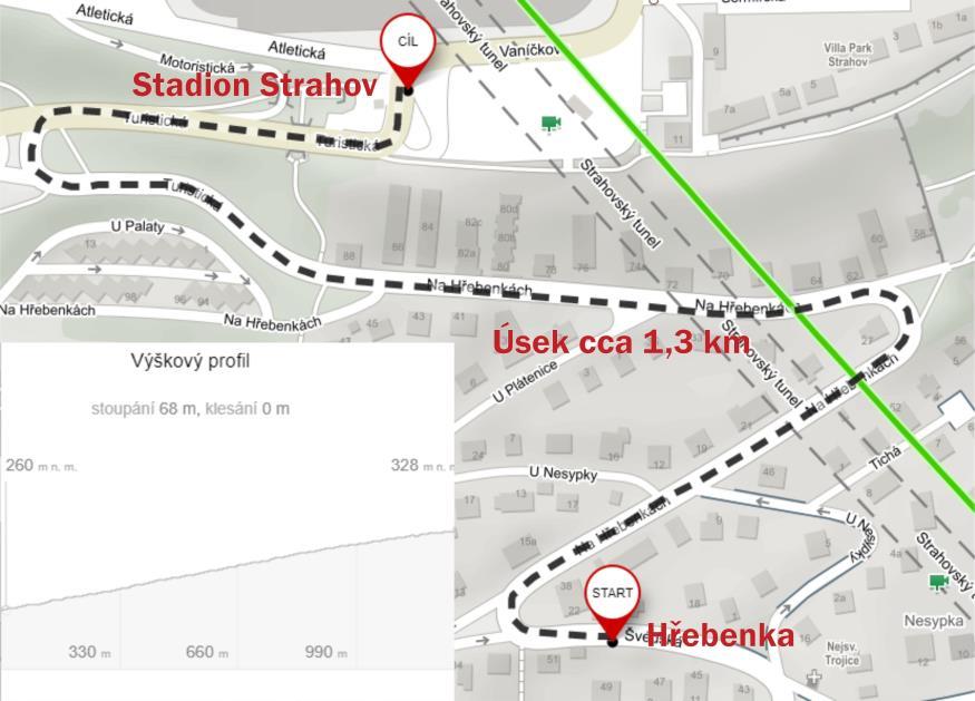 Mezi těmito konečnými obsluhuje ještě Kavčí Hory, Pankrác a okolí stanice Budějovická. V minulosti v části trasy linky 134 jezdily trolejbusy.