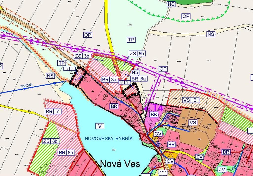 13 ÚP Nová Ves se v souasnosti realizuje výstavba rodinných dom.