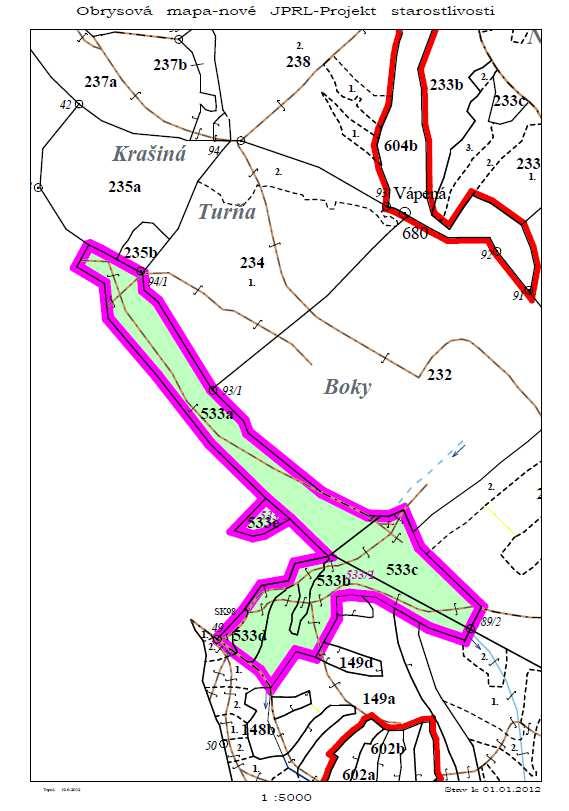 g. Obrysová mapa s umiestnením