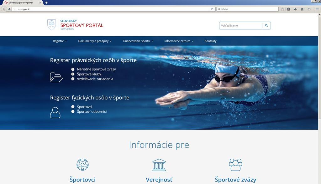 1. Choďte na stránku www.sport.gov.sk Predloženie žiadosti o zápis športového odborníka Ako?