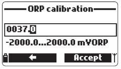 Stiskněte Confirm pro potvrzení kalibračního bodu. Po potvrzení se zobrazí následovná zpráva: Storing (ukládání) a Calibration completed (kalibrace ukončena). Stiskněte OK pro návrat menu kalibrace.