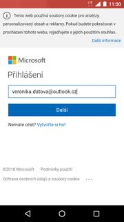 23 z 37 outlook.cz Gmail. Vyberete možnost Přidat e-mailovou adresu. 3. Zvolíte Outlook, Hotmail a Live.