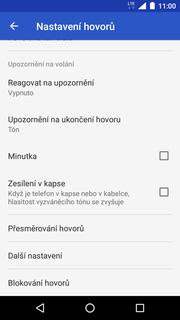 37 z 37 Identifikace volajícího (CLIP/CLIR) Telefon. Dále ťuknete na Další (tři tečky). 3. Zvolíte Nastavení. 4. Vyberete možnost Volání.