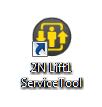 2N Lift1 Service Tool je připraven k použití. Můžete jej spustit poklepáním na ikonu zástupce na ploše, viz obrázek, nebo volbou z nabídky Start.