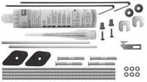 Kotvící sada obsahuje kotvy a hmoždinky do betonu, uchycení roštu proti vyjmutí Příslušenství