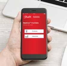 MyDrive Portfolio Aplikace MyDrive Portfolio poskytuje přehled celého portfolia frekvenčních měničů Danfoss.