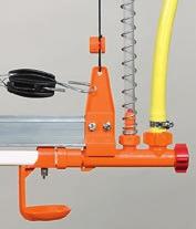 odvzdušnění s proplachem Spádový regulátor vyrovná 10-15 cm Odvzdušnění s ventilem v normálním provozu je ventil otevřen a vzduch může odcházet Trubka s antihřadovacím lankem Hliníkový