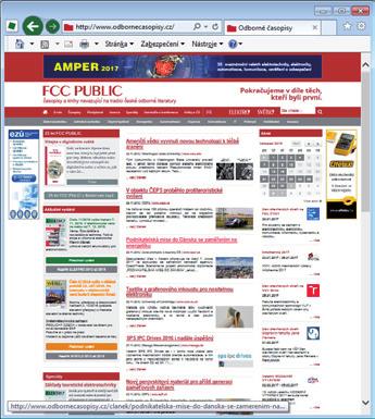 elektronických verzí vyšlých čísel časopisu ELEKTRO FCC PUBLIC globální technické a