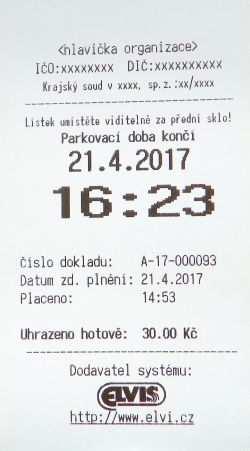 vrácení přeplatku, automaticky vytiskne doklad s výši nevrácené částky. Nevrácenou hotovost si bude možné vyzvednout u provozovatele.