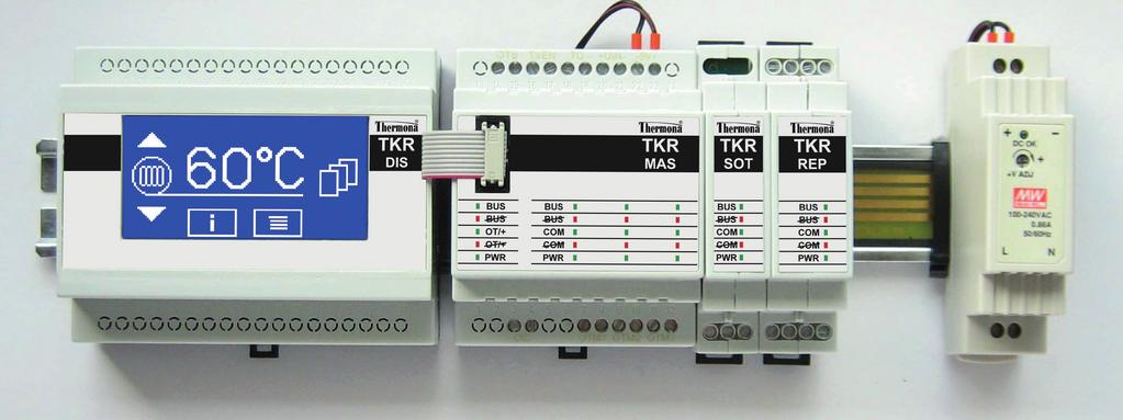 parametrů a případných poruch všech kotlů připojených do kaskády pokud se nepoužije, připojí servisní technik po dobu servisního zásahu servisní displej REK GTP-S (servisní displej pro elektrokotle