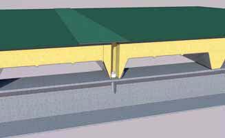 Isodeck Bit Tento panel byl navržen pro realizace plochých střech či střech s mírným