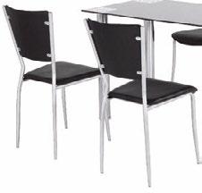 40 85 4 cm, 100650-00 set 1+4 Variabilní systém jídelních židlí AMBER