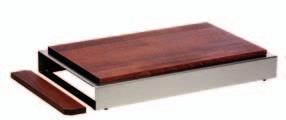 Bufetový modul 4 Sada je složena z: 1x základní rám o rozměru 53 x 32,5 x 6,5 cm, 1x dřevěná nástavba se 4 otvory, skleněná miska 2x