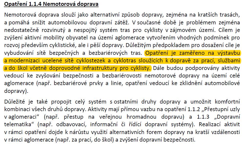 5. PŘEDSTAVENÍ PŘÍSLUŠNÝCH ČÁSTI STRATEGIE ITI