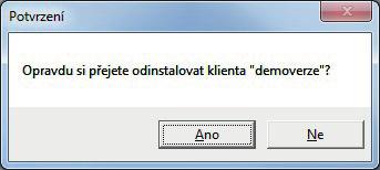 Odinstalování 1 Odinstalování BankKlient Odinstalování se spouští standardním způsobem pro všechny aplikace systému Windows, tj.