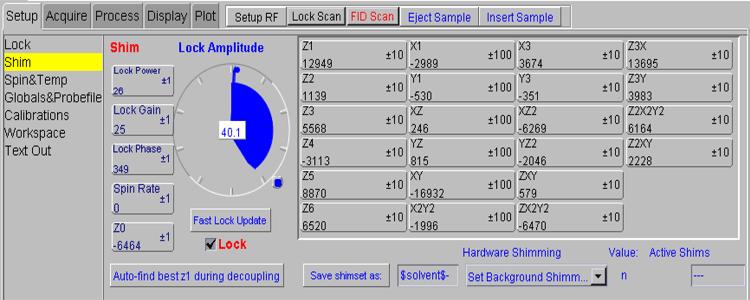 Field-frequency lock