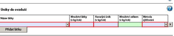 - ikona s otazníkem = vyžaduje připojení k internetu nápověda Vás přesměruje přímo na objekt znalostní báze v aplikaci EnviHELP (http://helpdesk.cenia.cz).