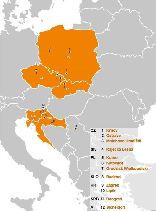 Slovinsku (jeden závod) a v Chorvatsku (jeden závod).