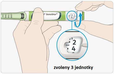 Krok 3: Bezpečnostní test Vždy proveďte bezpečnostní test, abyste se ujistili, že: pero a jehla fungují správně, si podáte správnou dávku inzulínu.