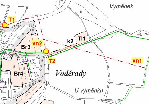 A1. Návrh územního plánu 17 Rozvody NN budou v navrhovaných zastavitelných plochách provedeny zemními kabely.