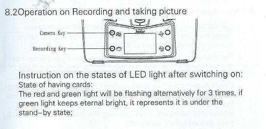 Dálkové ovládání následně reaguje krátkým zvukovým signálem a kamera jednou blikne v případě, ţe došlo k pořízení