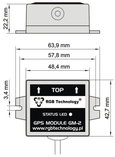 Návod modul GPS GM-2 Modul přijímače GPS GM-2 slouží pro externí synchronizaci digitálních hodin. Podmínkou pro správnou funkci je "viditelnost" oblohy modulem přijímače.