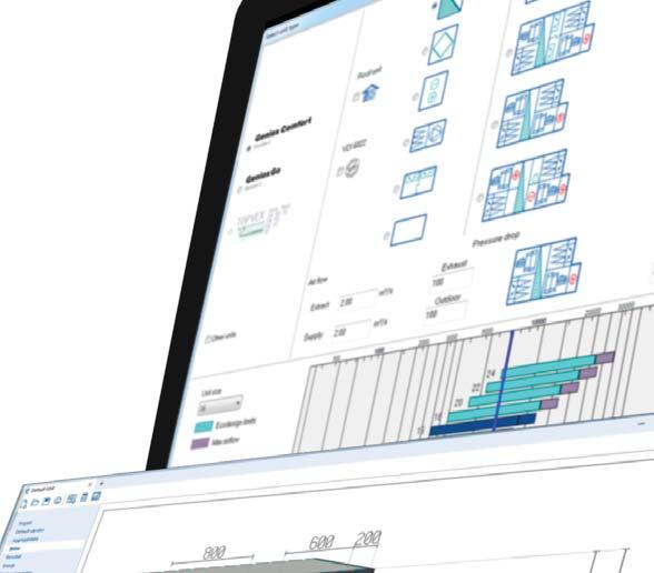 Geniox 11 SystemairCAD Jednotky Geniox se navrhují v programu SystemairCAD, který zajišťuje optimální dimenzování funkcí jednotky.