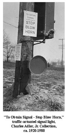 Historie detekce vozidel Charles Adler Jr., poloautomatický, akustický detektor. Henry A.