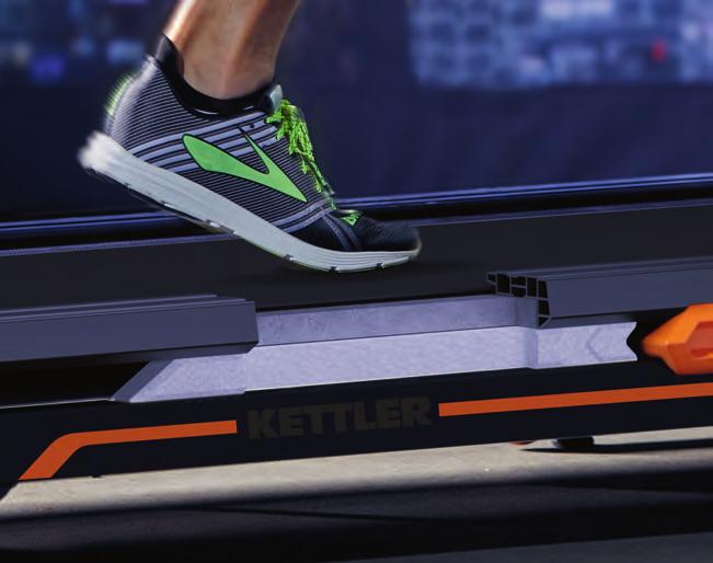 KETTLER využil vynikajících vlastností technologie Infinergy a vytvořil běžeckou plochu s úžasným odrazovým efektem, která vám doslova vrací energii při každém kroku, který uděláte.