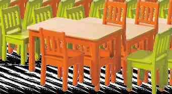 výška 60 stolička 32x32xvýška 60 cm výška sedenia: 32 cm 95 LUCKA - detská postieľka - s matracom