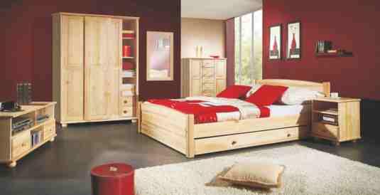 dreveným rolovacím posteľ pre matrac 160 x 200-165 x 89 x207 cm výška ložnej plochy 44 cm skriňa 3dverová 2 zásuvková so zrkadlom 149 x 194 x