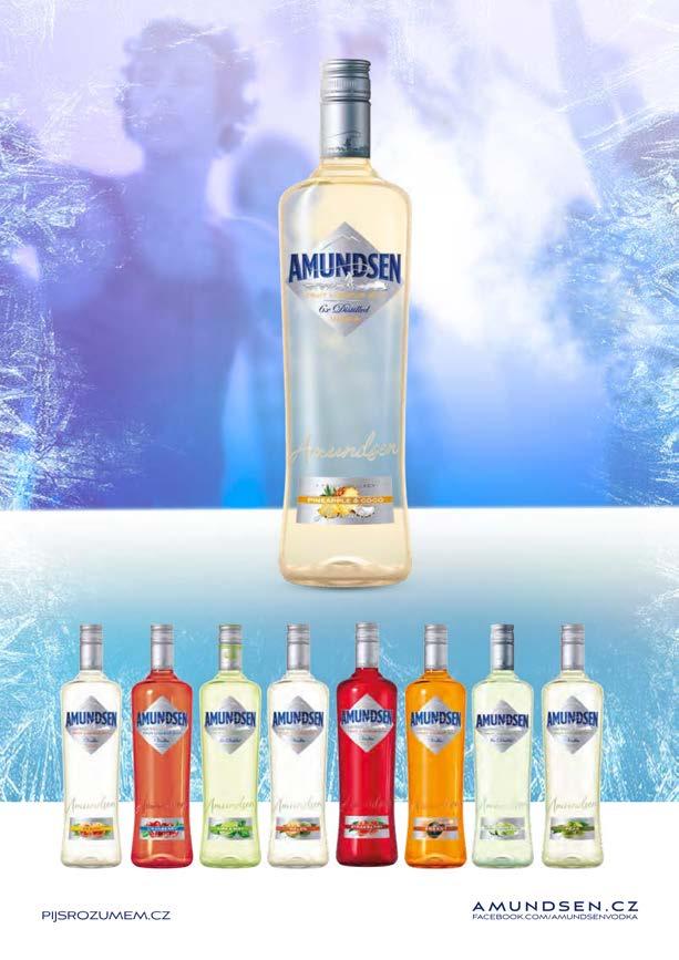 AMUNDSEN ochucená 0,5l cranberry,